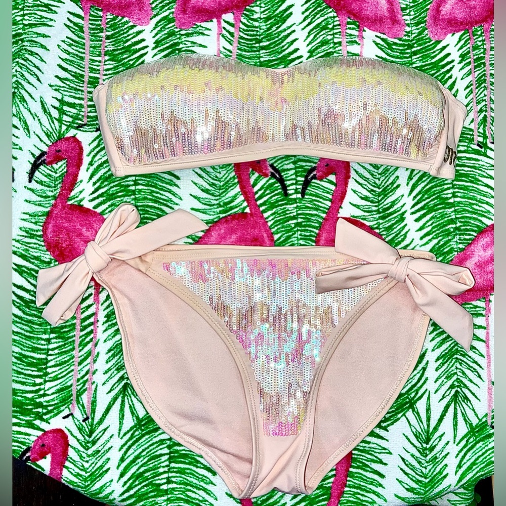 Miss Me~two piece sequin bikini-sz medium